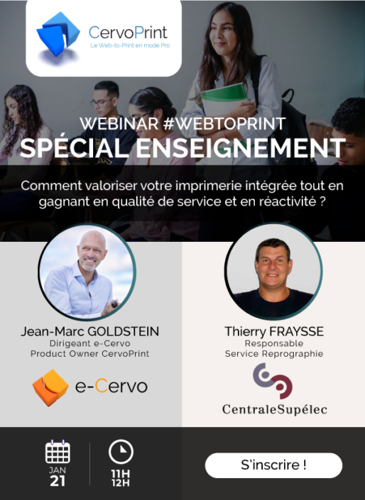 Webinar CervoPrint NG spécial Enseignement