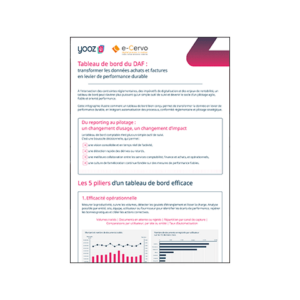 Tableau de bord du DAF